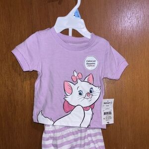 NWT Disney Baby Marie Purple Set 0-3M